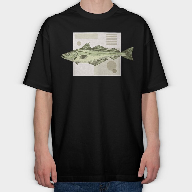 Pollock Fish, Tricou Oversize Barbati (Unisex)