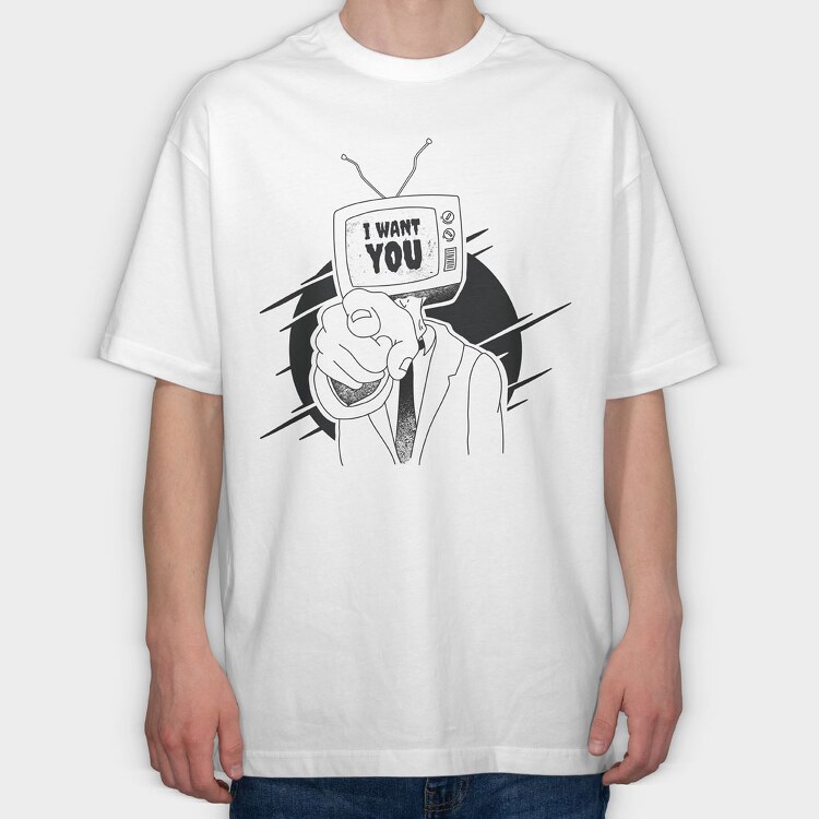 I Want You, Tricou Oversize Barbati (Unisex)