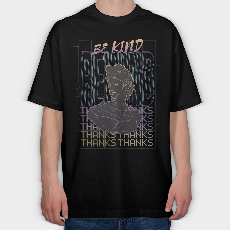Bekind Rewind, Tricou Oversize Barbati (Unisex)