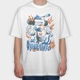 Robot Invasion 05, Tricou Oversize Barbati (Unisex)