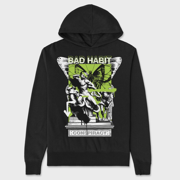 Bad Habbit 2, Hanorac Oversize Barbati (Unisex)