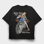 Angel Riders Wing, Tricou Oversize Barbati (Unisex)