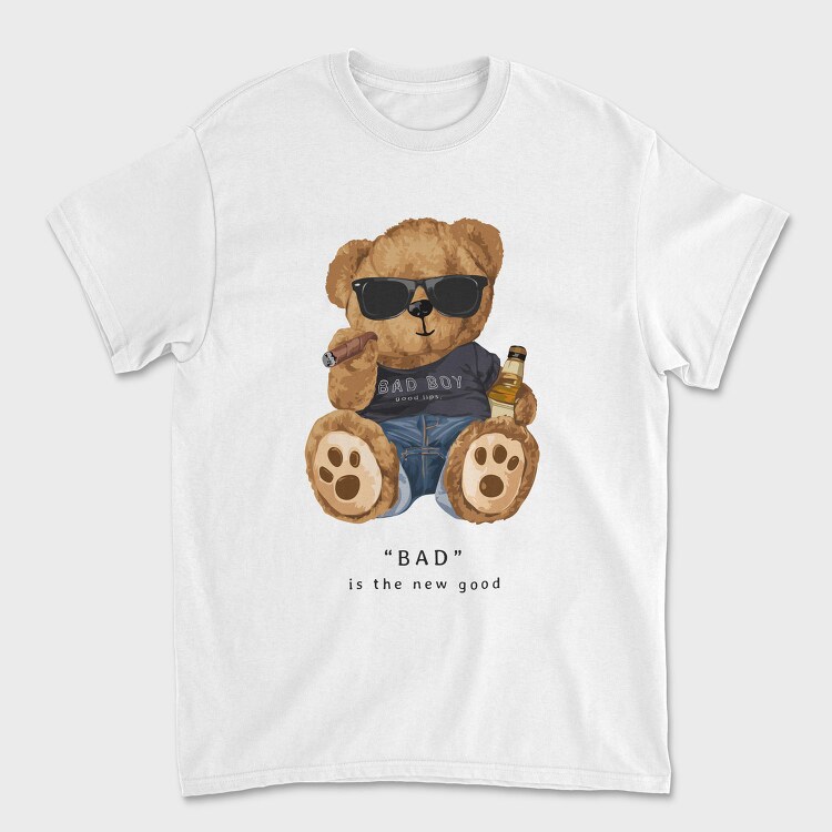 Bad Boy Bear Vibes, Tricou Barbati (Unisex)