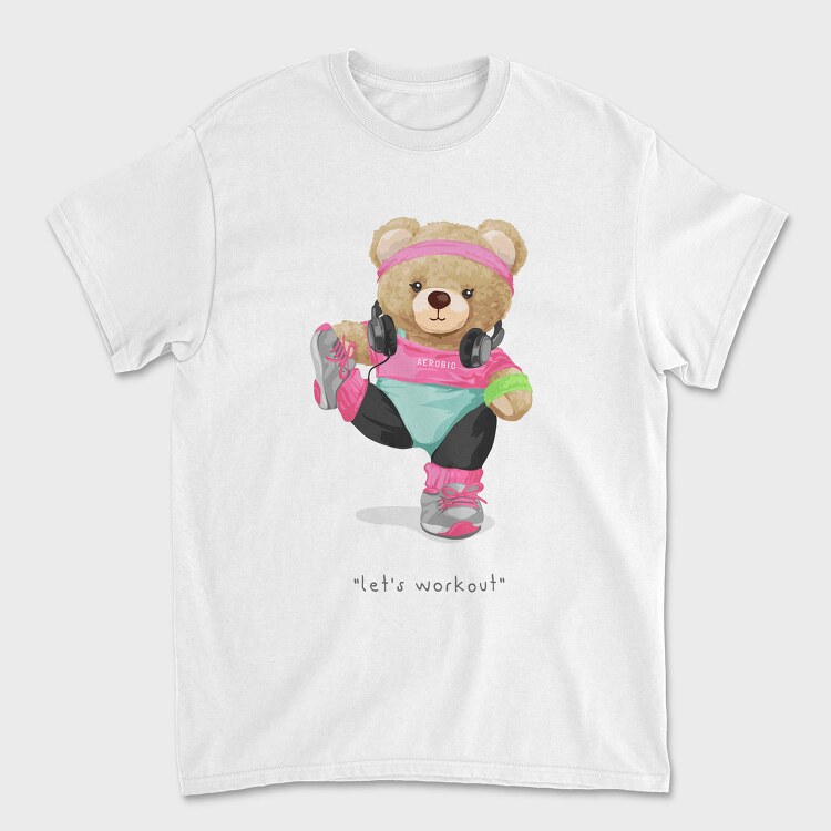 Bear Workout Vibes, Tricou Barbati (Unisex)