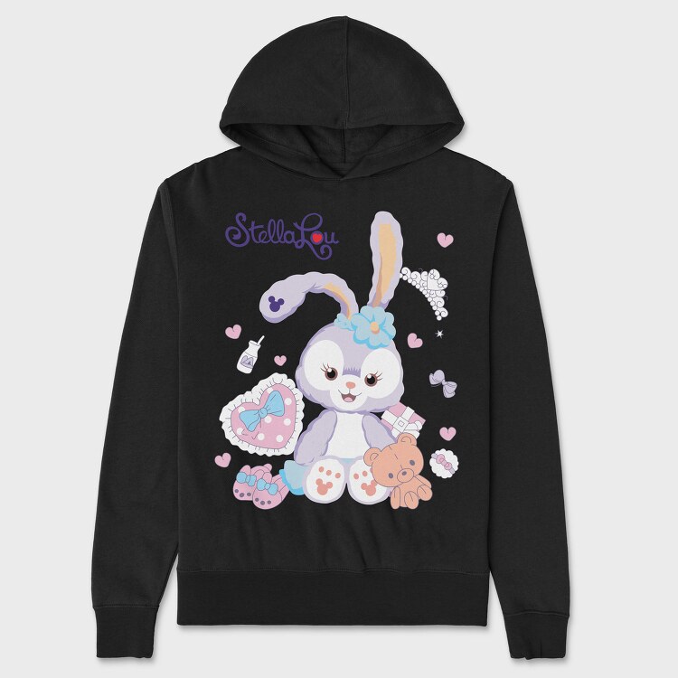 Bunny Love Vibes, Hanorac Oversize Barbati (Unisex)