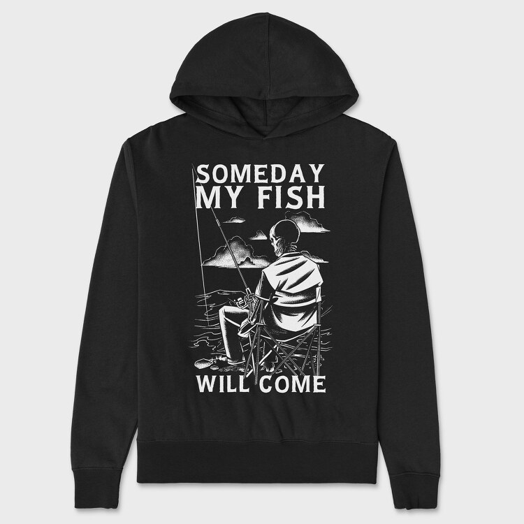 Someday My Fish Will Come, Hanorac Oversize Barbati (Unisex)