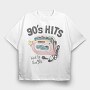 90s Boombox Vibes, Tricou Oversize Barbati (Unisex)