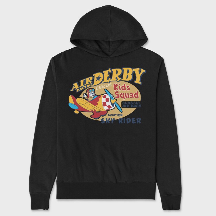 Air Derby Squad, Hanorac Oversize Barbati (Unisex)