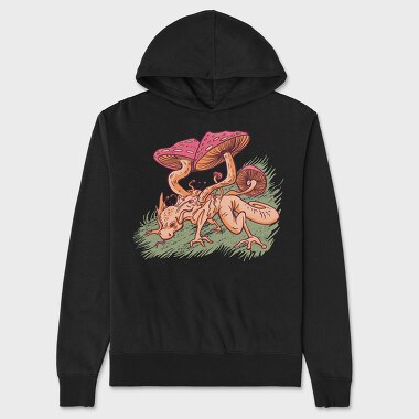 Mushroom Dragon, Hanorac Oversize Barbati (Unisex)