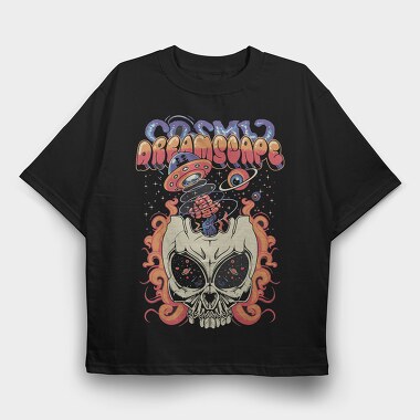 Cosmic Escape, Tricou Oversize Barbati (Unisex)