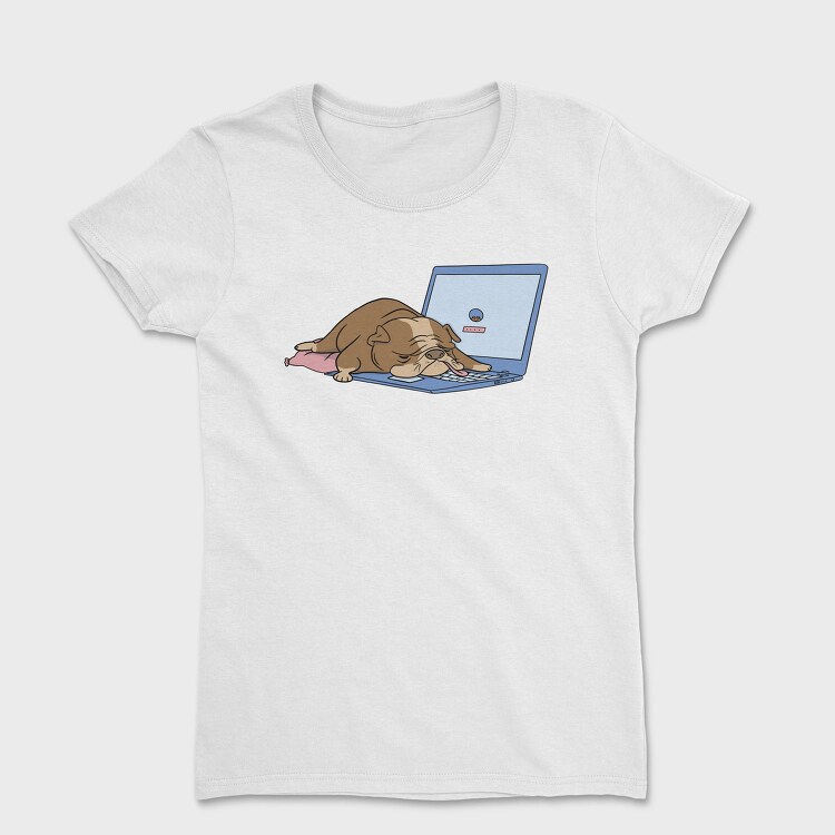 Doggo Laptop Dreams, Tricou Femei