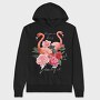 Flamingo Rose Beauty, Hanorac Oversize Barbati (Unisex)