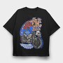 King Rose Rider, Tricou Oversize Barbati (Unisex)