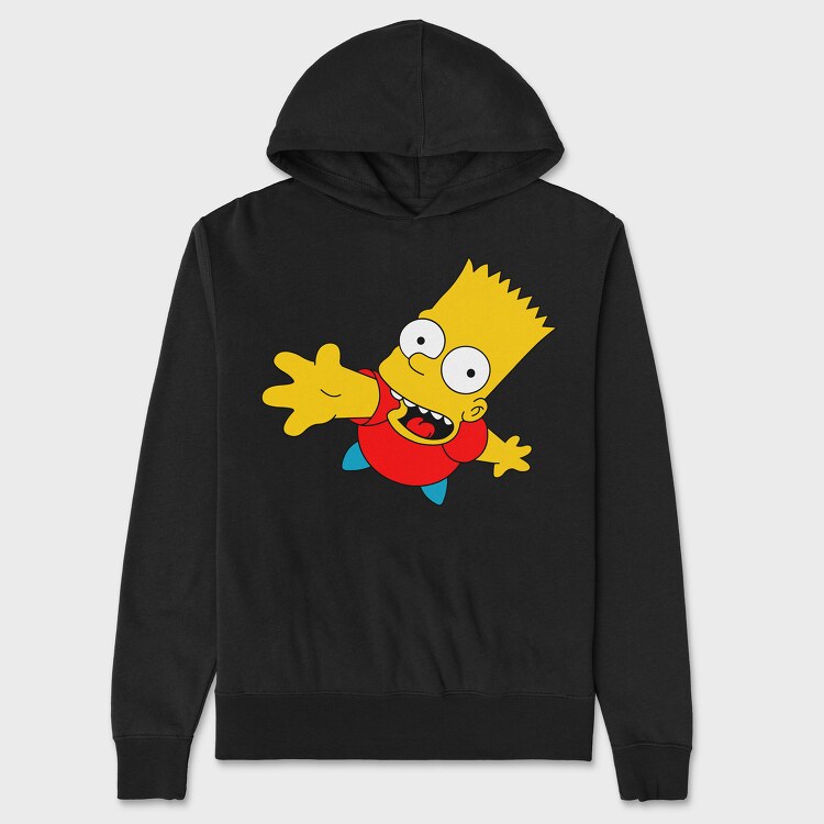 Bart Simpson 01, Hanorac Oversize Barbati (Unisex)