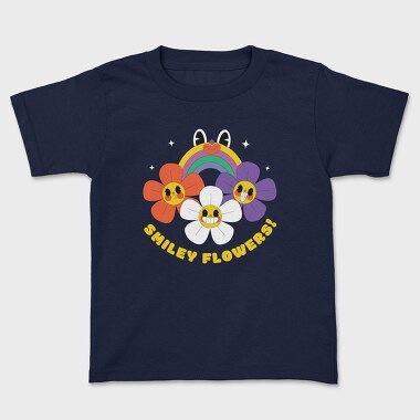 Flower Power Smiley, Tricou Copii