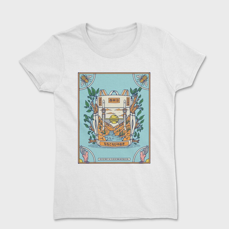 Forest Escape Backpack, Tricou Femei