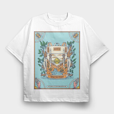 Forest Escape Backpack, Tricou Oversize Barbati (Unisex)