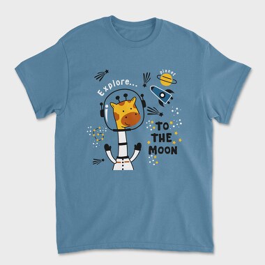 Giraffe Galaxy Explorer, Tricou Barbati (Unisex)