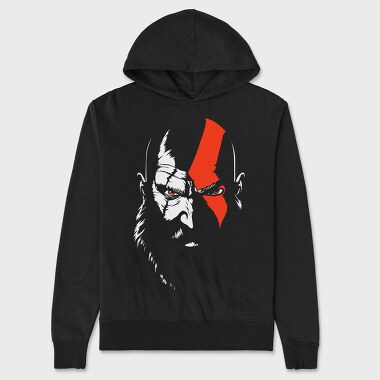 Red Eye Warrior, Hanorac Oversize Barbati (Unisex)