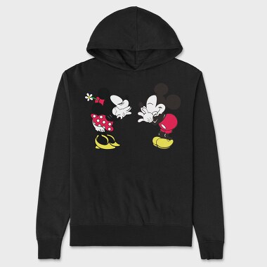 Mickey Minnie Love Affair, Hanorac Oversize Barbati (Unisex)