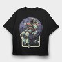 Moonwalk Astronaut, Tricou Oversize Barbati (Unisex)