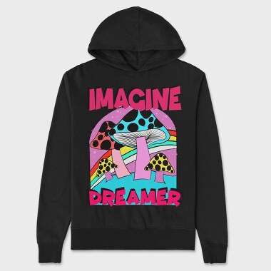 Mushroom Dreams, Hanorac Oversize Barbati (Unisex)
