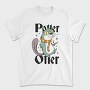 Otter Scarfed Night Stroll, Tricou Barbati (Unisex)