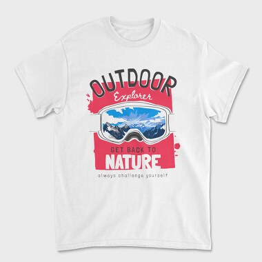 Outdoor Explorer Goggles, Tricou Barbati (Unisex)