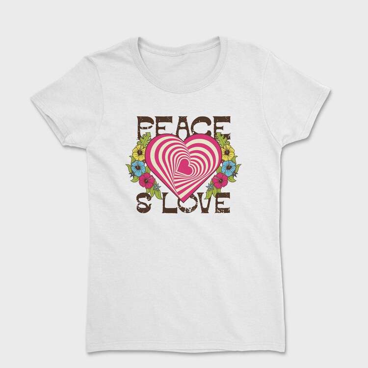 Peace Love Swirls, Tricou Femei