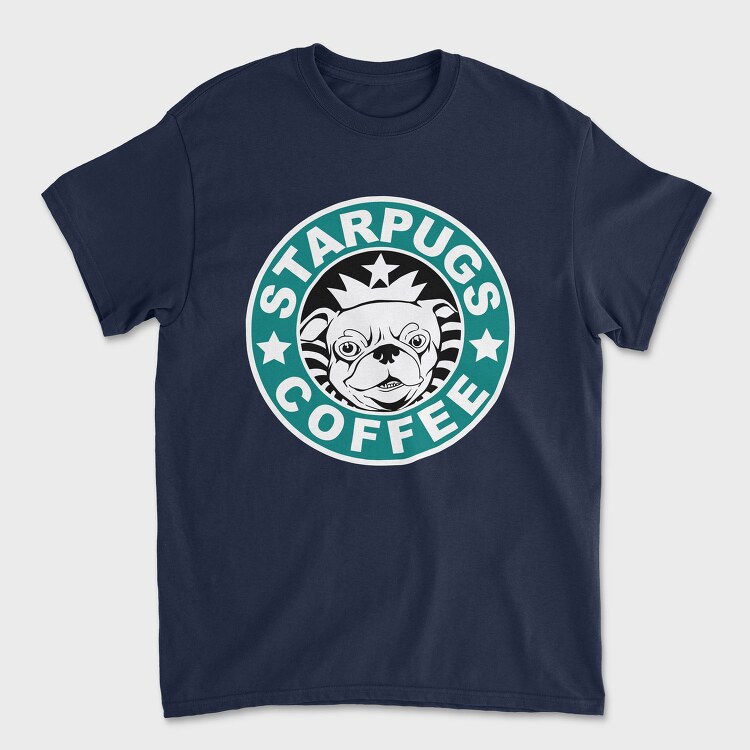 Pug Prince Coffee, Tricou Barbati (Unisex)
