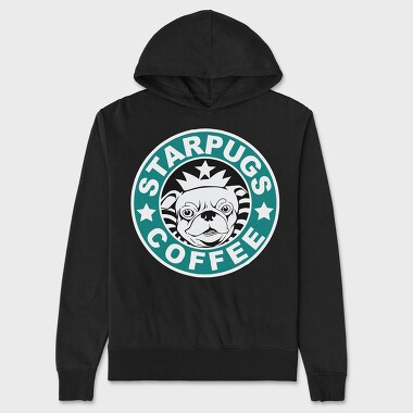 Pug Prince Coffee, Hanorac Oversize Barbati (Unisex)