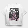 Ride Away Racer, Tricou Oversize Barbati (Unisex)