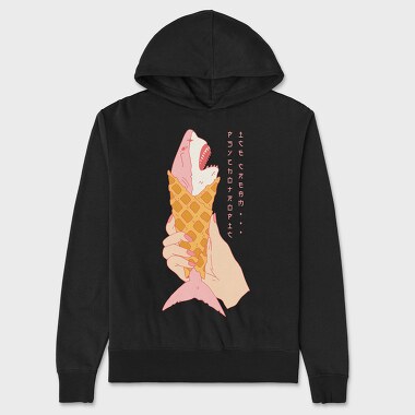 Shark Ice Cream Dreams, Hanorac Oversize Barbati (Unisex)