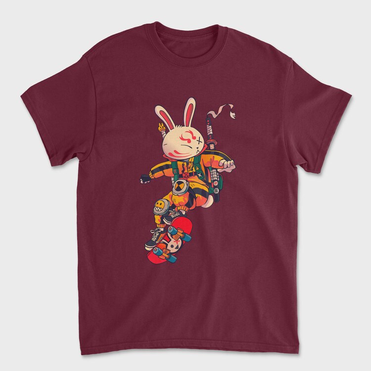 Skate Bunny Rider, Tricou Barbati (Unisex)