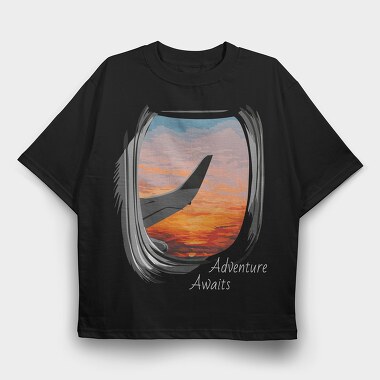 Skyview Adventure, Tricou Oversize Barbati (Unisex)