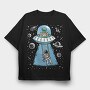 Space Alien Swing, Tricou Oversize Barbati (Unisex)