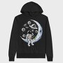 Space Donut Astronaut, Hanorac Oversize Barbati (Unisex)