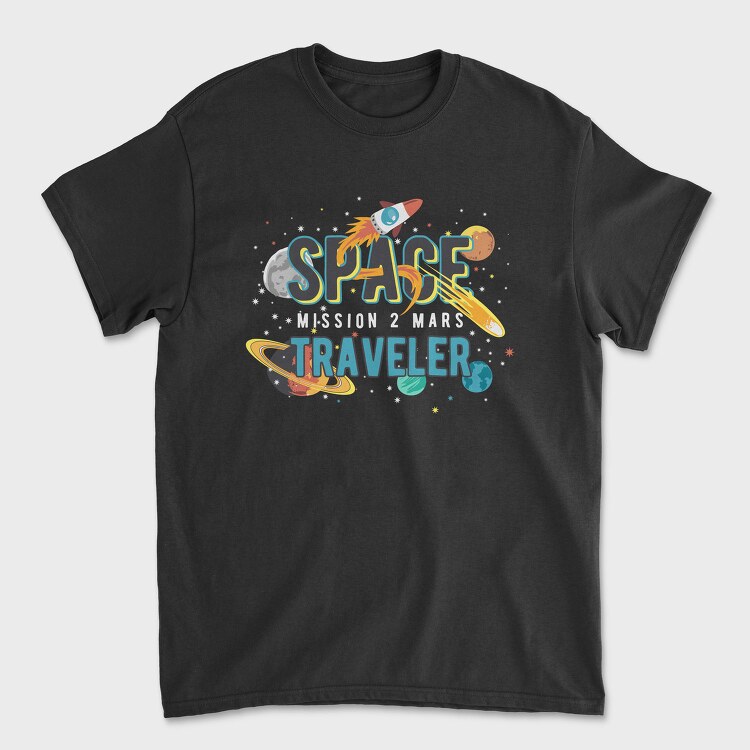 Space Explorer Vibes, Tricou Barbati (Unisex)