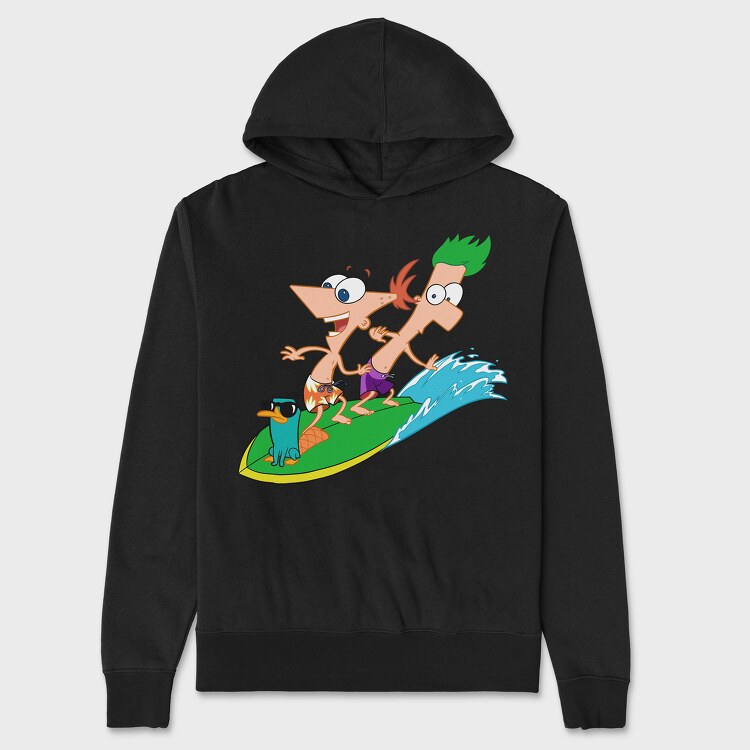 Phineas and Ferb 19, Hanorac Oversize Barbati (Unisex)