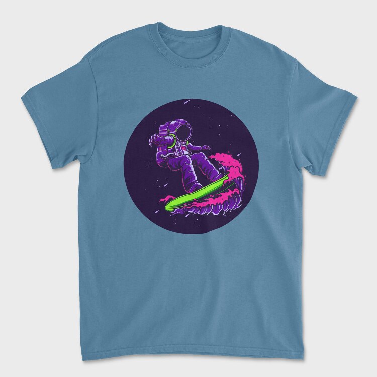 Space Surf Astronaut, Tricou Barbati (Unisex)