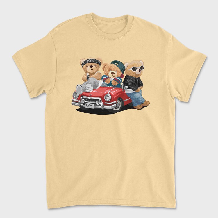 Teddy Bear Gangster Ride, Tricou Barbati (Unisex)