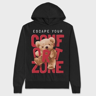 Teddy Escape Zone, Hanorac Oversize Barbati (Unisex)