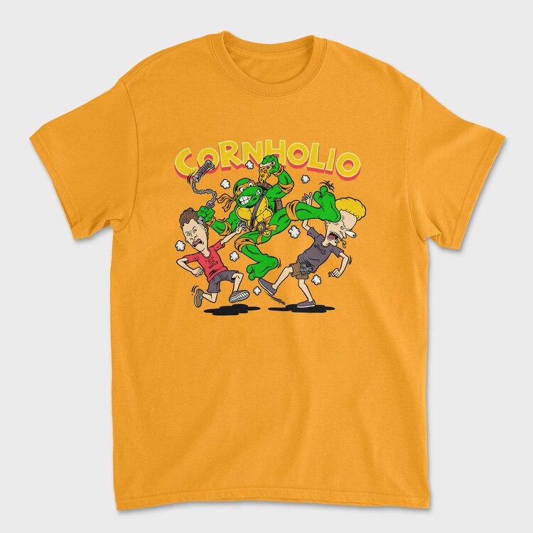 Teenage Mutant Ninja Pizza, Tricou Barbati (Unisex)
