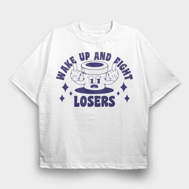 Wake Up And Fight, Tricou Oversize Barbati (Unisex)