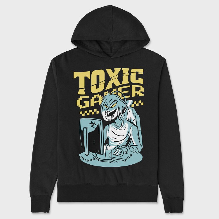 Toxic Gamer, Hanorac Oversize Barbati (Unisex)