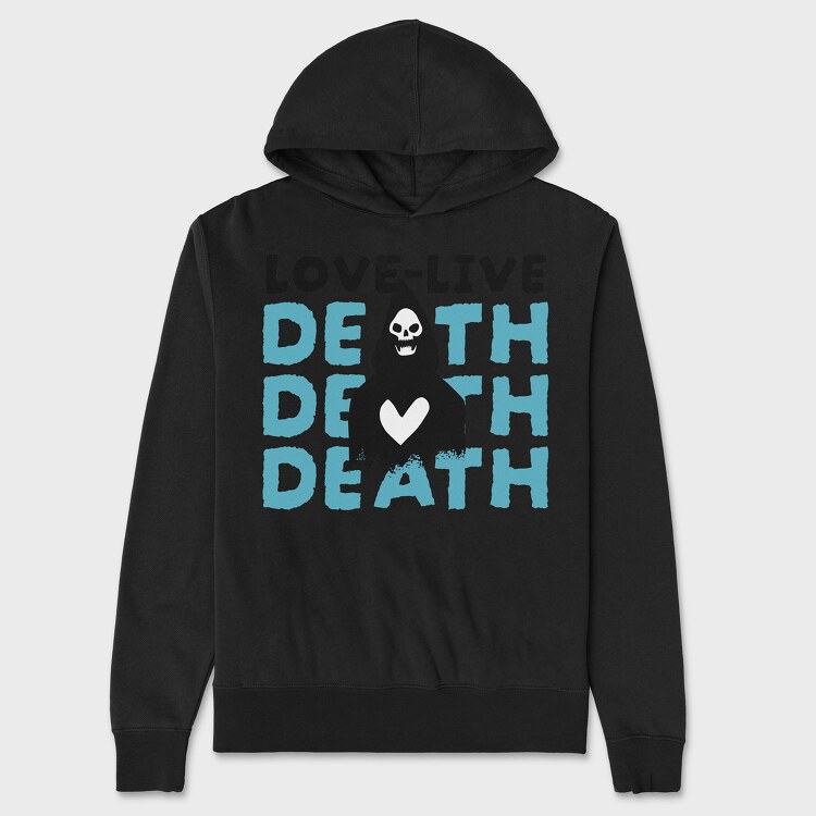 Love Live Death, Hanorac Oversize Barbati (Unisex)