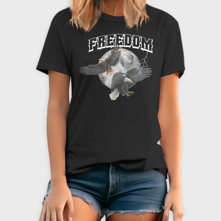 Eagle Moon Freedom, Tricou Barbati (Unisex)