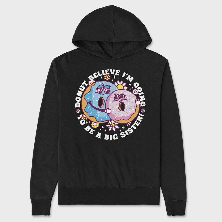 Donut Sisters, Hanorac Oversize Barbati (Unisex)