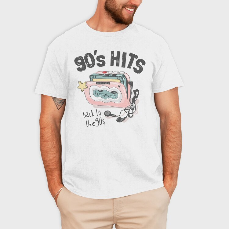 90s Boombox Vibes, Tricou Barbati (Unisex)