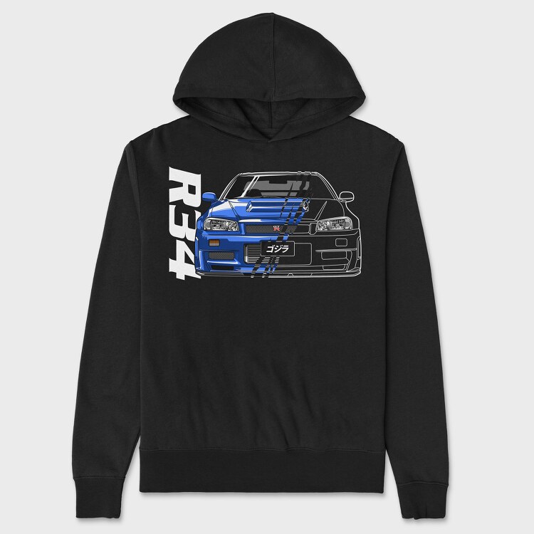 R34, Hanorac Oversize Barbati (Unisex)